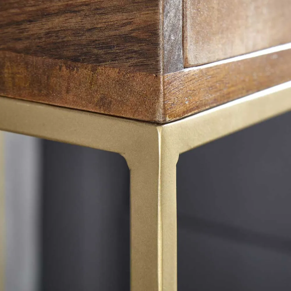 Wohnen Flurkommoden|Nachttische*40x76x35 cm Hohe Nachtkommode mit einer Schublade - Kanados