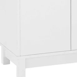 Wohnen 60x100x30 cm Kleiner Schrank in Weiß - 2-türig - Fenya