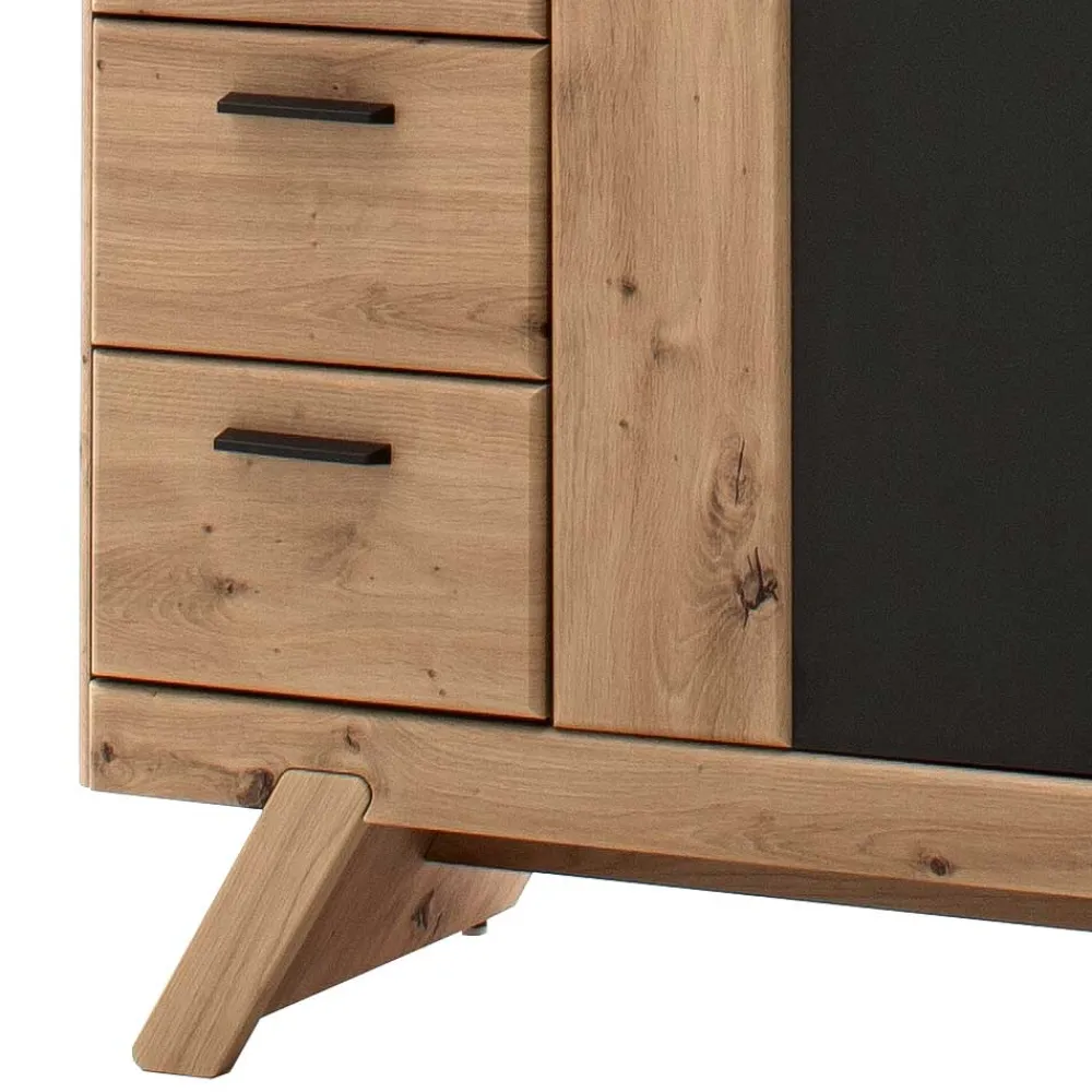 Wohnen 89x103x44 cm Kommode in Holzdekor Eiche - Larinca