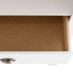 Wohnen 75x205x40 cm Landhausregal in Weiß - Canarius