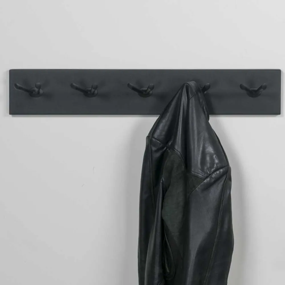 Wohnen Bürogarderoben*75x13x10 cm Metall Hängegarderobe mit 10 Haken - Tropicas