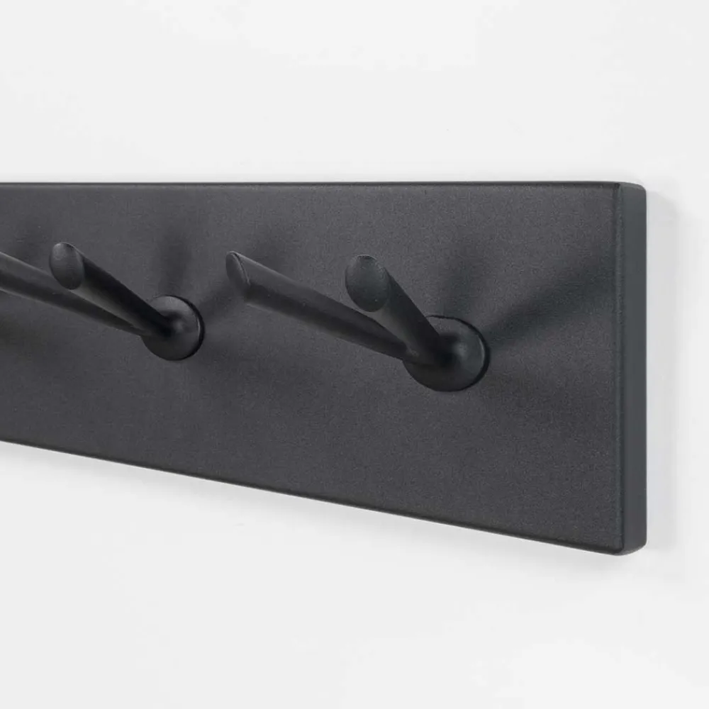 Wohnen Bürogarderoben*75x13x10 cm Metall Hängegarderobe mit 10 Haken - Tropicas