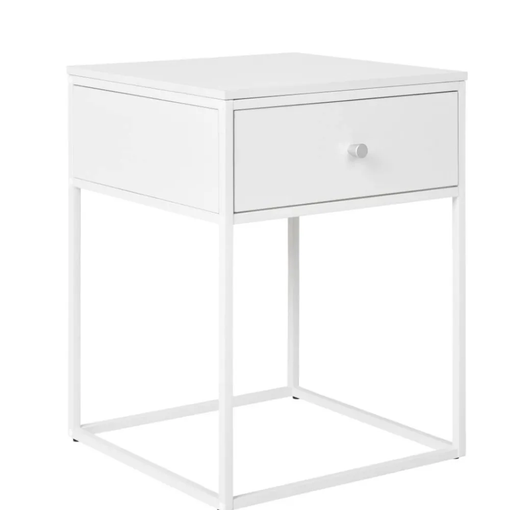 Wohnen Nachttische|Kommoden*40x55x40 cm Nachttisch in Weiß - Vignola