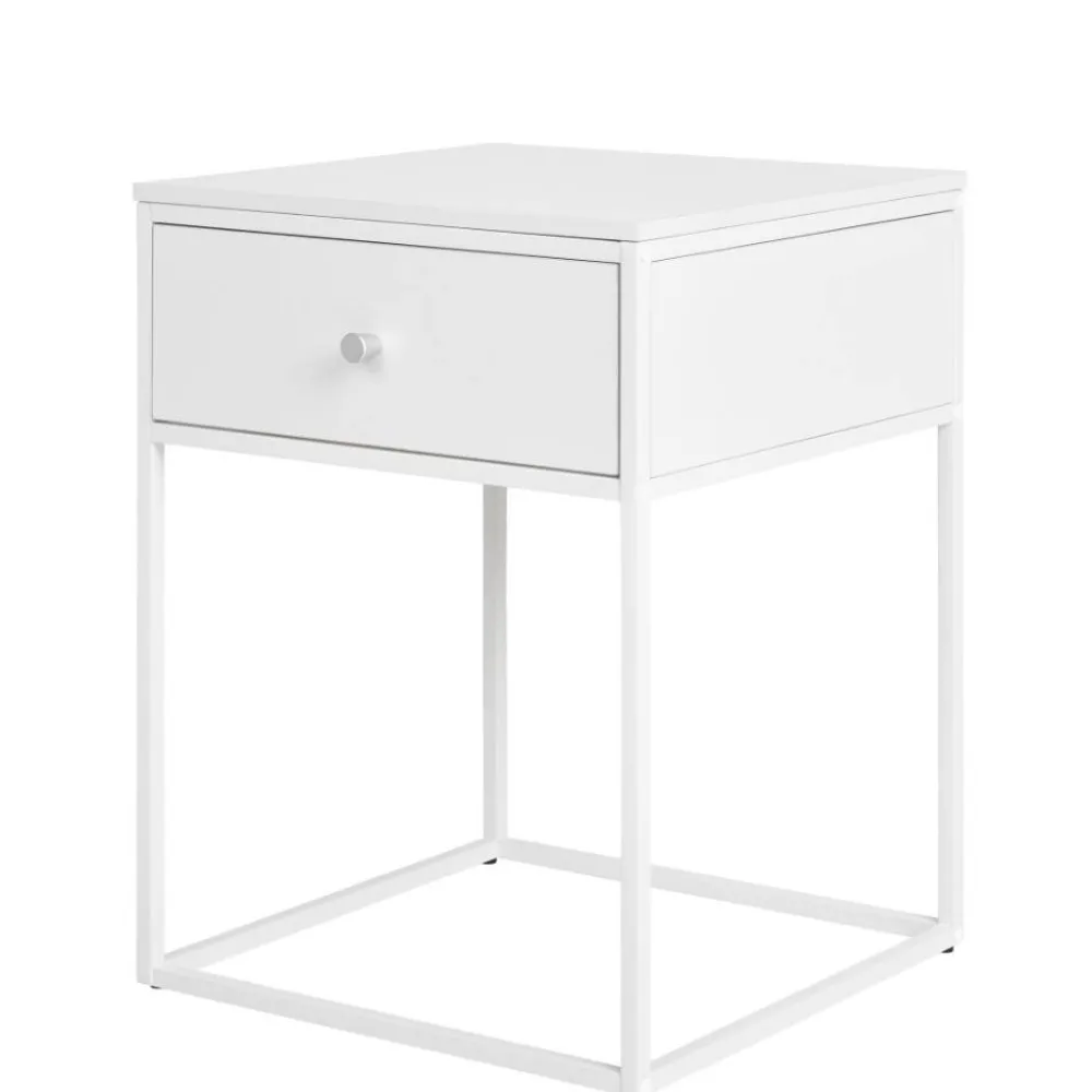 Wohnen Nachttische|Kommoden*40x55x40 cm Nachttisch in Weiß - Vignola