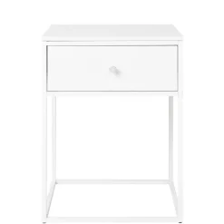 Wohnen Nachttische|Kommoden*40x55x40 cm Nachttisch in Weiß - Vignola