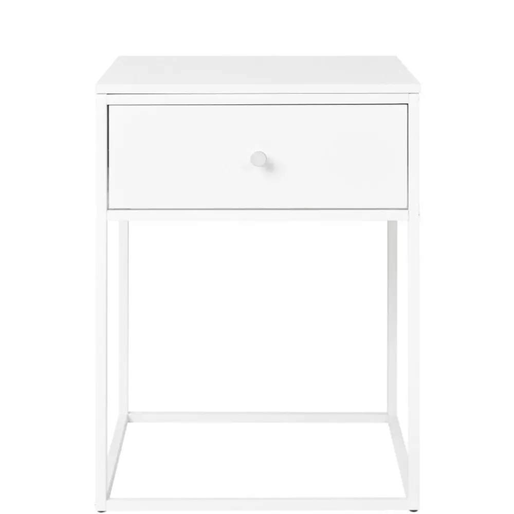 Wohnen Nachttische|Kommoden*40x55x40 cm Nachttisch in Weiß - Vignola