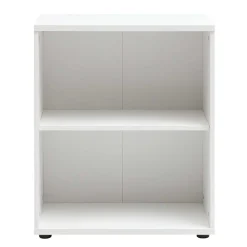 Wohnen 65x80x35 cm Ordnerregal mit zwei Fächern in Weiß - Radiassu