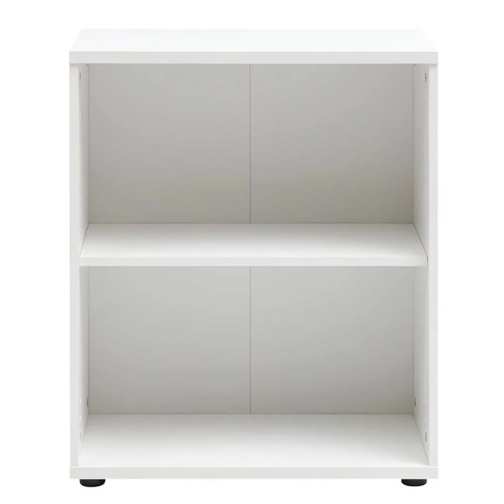 Wohnen 65x80x35 cm Ordnerregal mit zwei Fächern in Weiß - Radiassu