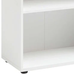 Wohnen 65x80x35 cm Ordnerregal mit zwei Fächern in Weiß - Radiassu