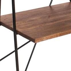 Wohnen 120x202x60 cm Regal mit Schreibtisch im Loft Style - Offia