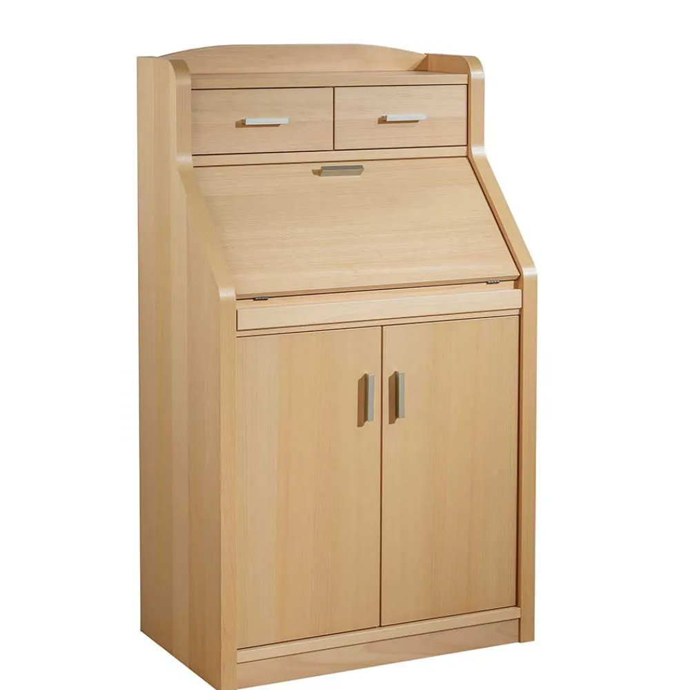 Wohnen Esszimmerschränke*67x120x44 cm Schranksekretär in Buche Natur - Tablona