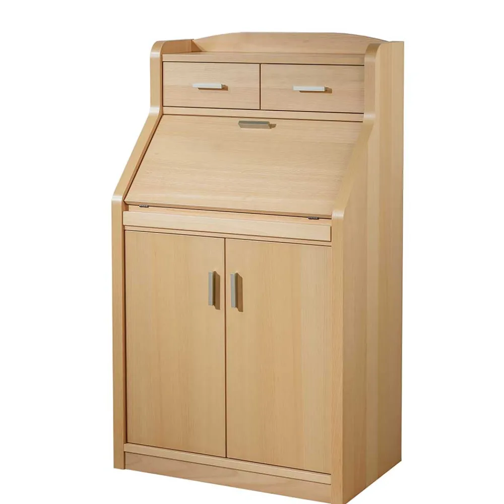 Wohnen Esszimmerschränke*67x120x44 cm Schranksekretär in Buche Natur - Tablona