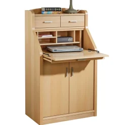 Wohnen Esszimmerschränke*67x120x44 cm Schranksekretär in Buche Natur - Tablona