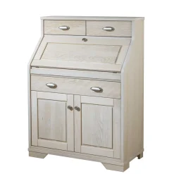 Wohnen Esszimmerschränke*87x117x44 cm Sekretär aus Eiche White Washed - Larioja