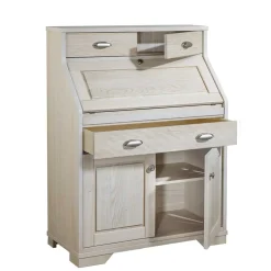 Wohnen Esszimmerschränke*87x117x44 cm Sekretär aus Eiche White Washed - Larioja