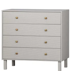 Wohnen Flurkommoden*94x91x52 cm Skandi Kommode in Grau - Huvina