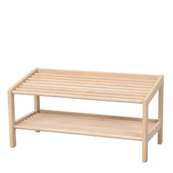 Wohnen Schuhschränke*80x40x37 cm Skandi Schuhregal mit zwei Ablagen - Pluta