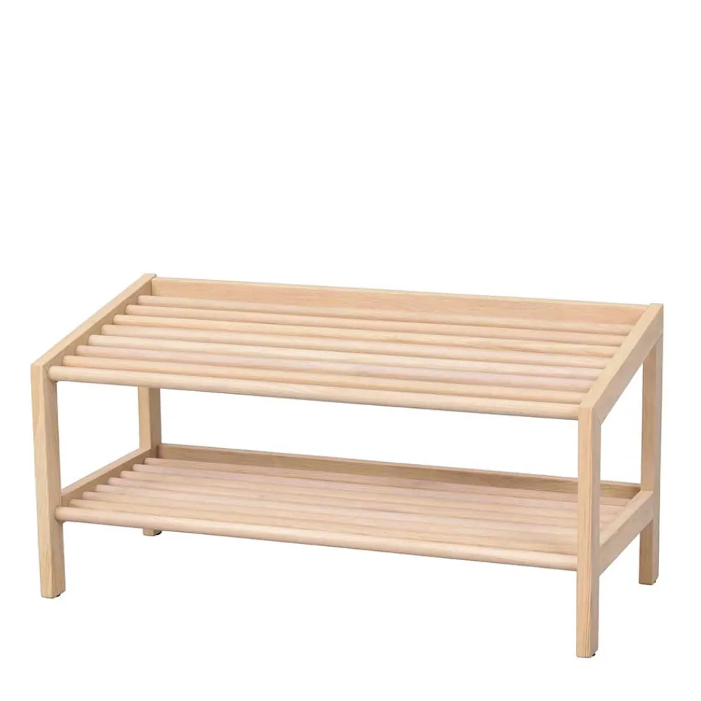 Wohnen Schuhschränke*80x40x37 cm Skandi Schuhregal mit zwei Ablagen - Pluta