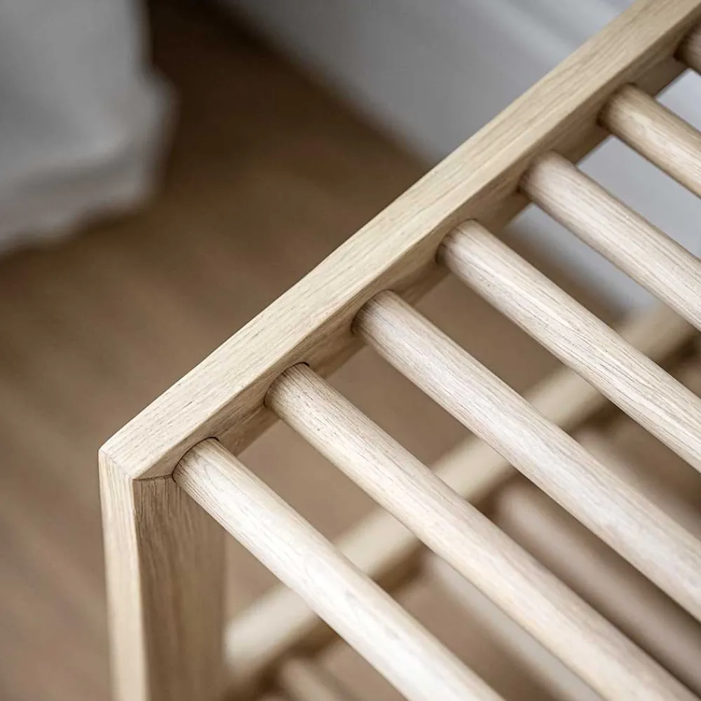 Wohnen Schuhschränke*80x40x37 cm Skandi Schuhregal mit zwei Ablagen - Pluta