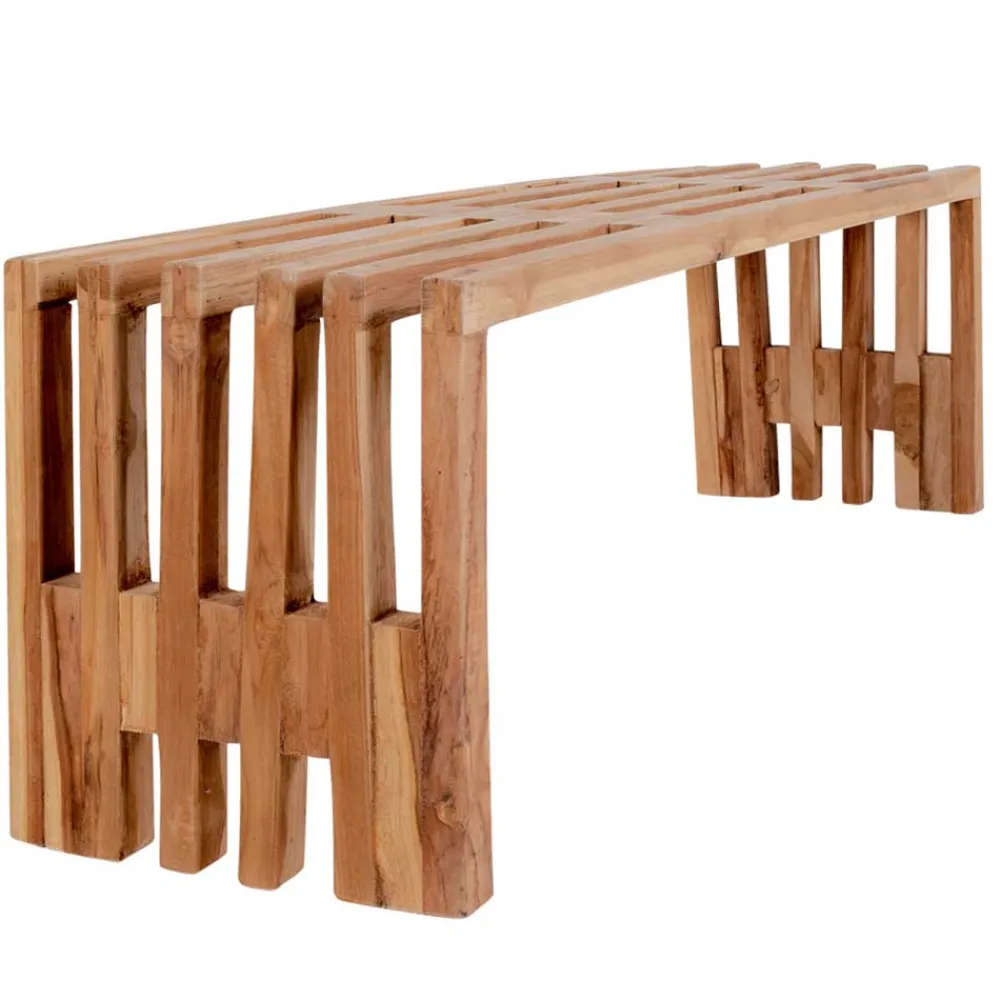 Wohnen 140x45x35 cm Teakholz Bank geölt - Fire