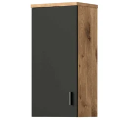 Wohnen 37x75x25 cm 1-türiger Bad Oberschrank modern - Steikun