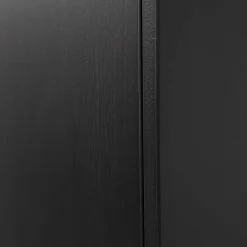 Wohnen Wohnzimmerschränke|Schränke*44x188x35 cm 1-türiger Schrank in Schwarz lackiert - Riley