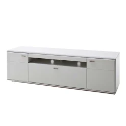 Wohnen 195x60x51 cm TV Board Unterschrank in Weiß - Hazime