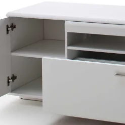 Wohnen 195x60x51 cm TV Board Unterschrank in Weiß - Hazime