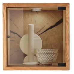 Wohnen 34x34x20 cm Wandvitrine in Wildeiche - Acapella