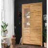 Wohnen 102x204x40 cm Wohnzimmer Holzschrank aus Wildeiche - Loitons