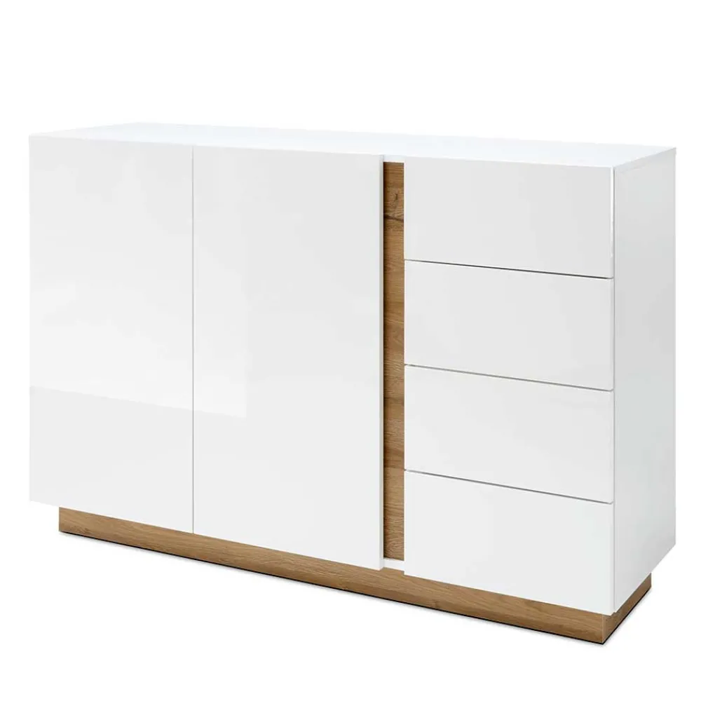 Wohnen Küchenschränke|Sideboards*138x91x40 cm Wohnzimmer Kommode zweifarbig - Myrda