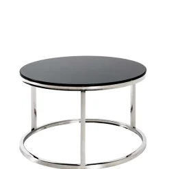 Wohnen 60x36x60 Couchtisch aus Schwarzglas - Zyaman