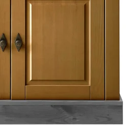 Wohnen 108x85x45 Country Kommode in Kiefer Lauge & Grau - Eshelas