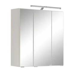 Wohnen Bad-Spiegelschränke*60x66x20 3D Spiegelschrank mit Aufsatzleuchte LED - Lasdias