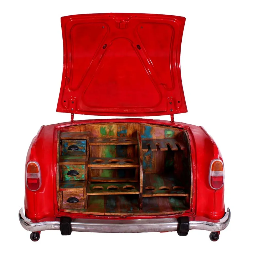 Wohnen Esszimmerschränke*168x80x72 Design Bar Schrank in Auto Optik - Rabbia