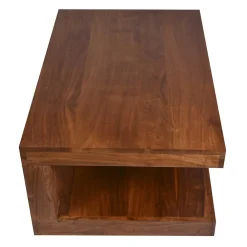 Wohnen Naturholzmöbel|Tische*90x40x60 Design Couchtisch aus massivem Holz - Macherie