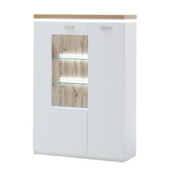 Wohnen Sideboards & Kommoden|Sideboards & Kommoden*98x143x38 Design Highboard mit Beleuchtung LED - Caldri