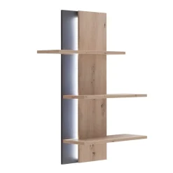 Wohnen Esszimmerregale|Regale*95x118x25 Design Hängeregal in Eiche Optik - Nikdus