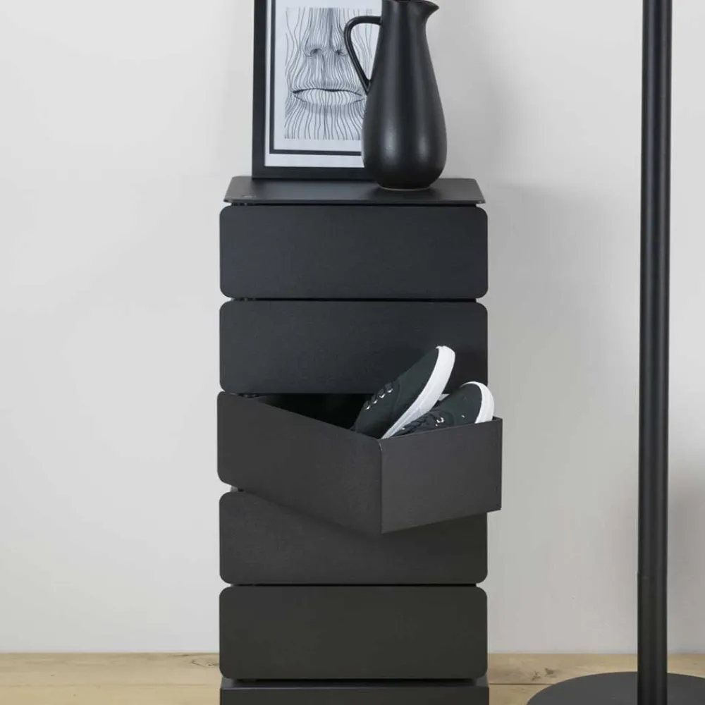 Wohnen 37x73x26 Design Kommode mit fünf Schubladen - Locoro