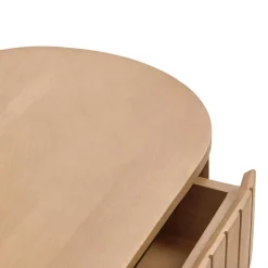 Wohnen Skandinavische Möbel|Nachttische*55x65x35 Design Nachtkommode oval - Ilvenda