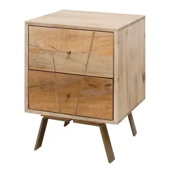 Wohnen Nachttische|Kommoden*40x56x40 Design Nachttisch mit Schubladen - Geyco