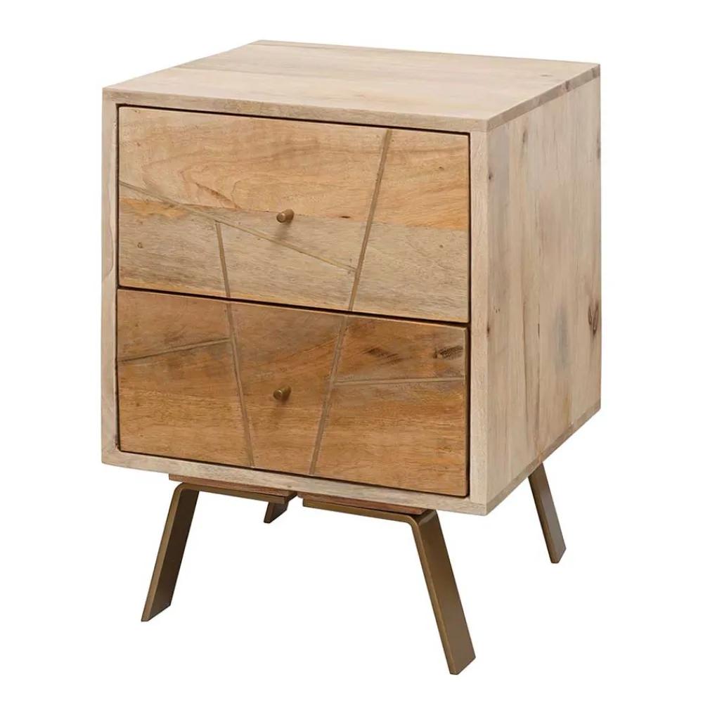 Wohnen Nachttische|Kommoden*40x56x40 Design Nachttisch mit Schubladen - Geyco