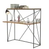 Wohnen Bürotische*120x122x60 Design Schreibtisch aus Holz & Metall - Offia