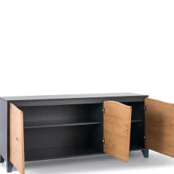 Wohnen 165x76x47 Design Sideboard mit drei Türen - Eric