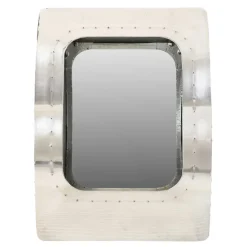 Wohnen 53x70x22 Design Spiegel mit Flugzeug Flair - Pilot