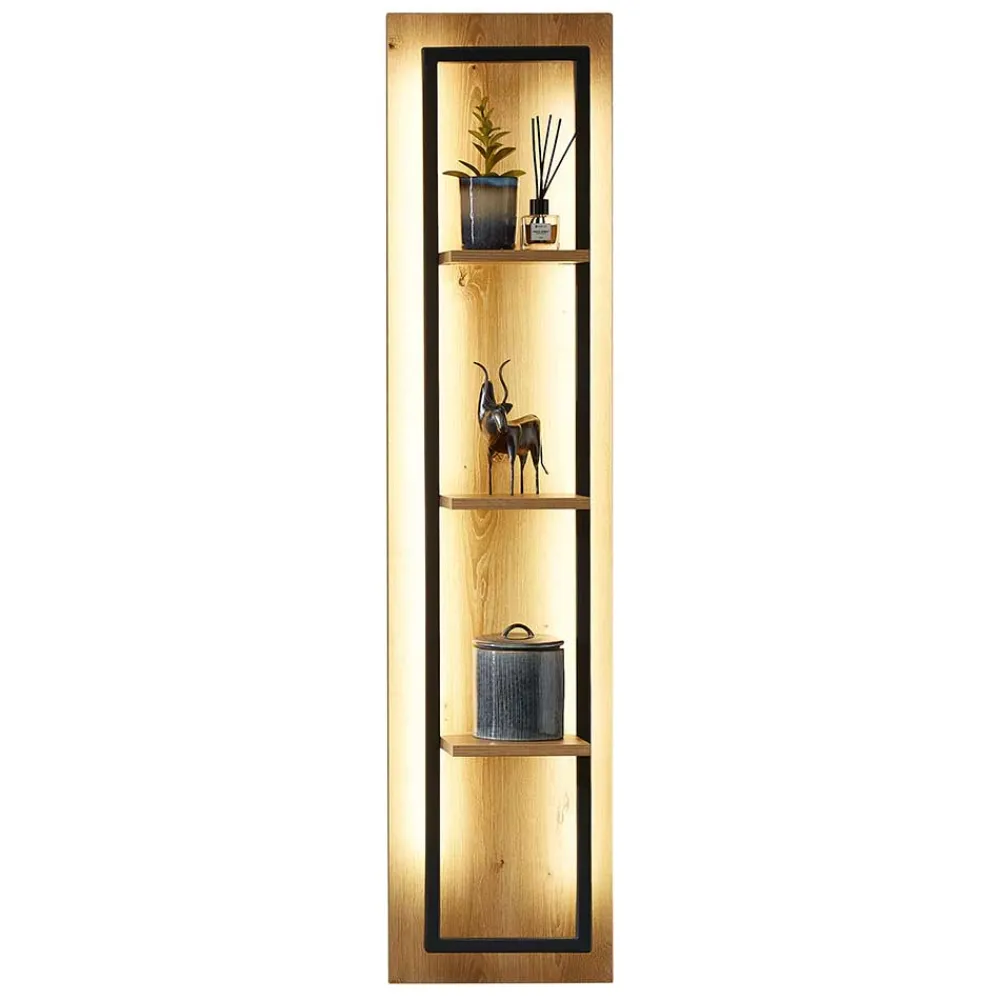 Wohnen Esszimmerregale|Regale*30x130x18 Design Wandregal mit drei Böden - Elprisca