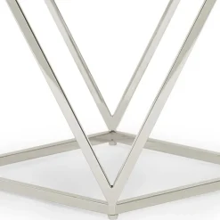 Wohnen 51x56x51 Designer Beistelltisch aus Rauchglas - Lova