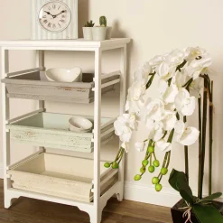 Wohnen 54x86x32 Designer Regal aus Kiefer im Shabby Chic - Caprera