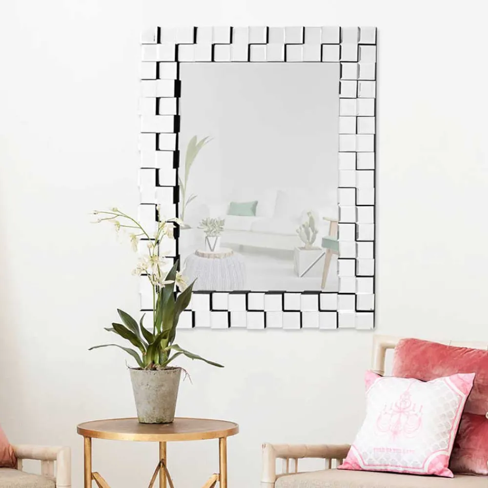 Wohnen 65x85x3 Designspiegel mit tollem Rahmen - Yelna