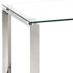 Wohnen 55x55x55 Designtisch mit Glasplatte - Tonico